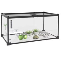Terrarium en Verre Trempé Multi-Habitat avec Thermomètre – 50x30x25 cm