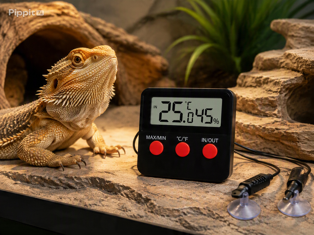 Thermomètre Hygromètre Digital pour Terrarium – Sonde Externe, Double Capteur