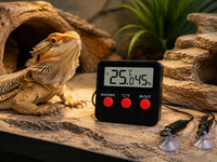 Thermomètre Hygromètre Digital pour Terrarium – Sonde Externe, Double Capteur