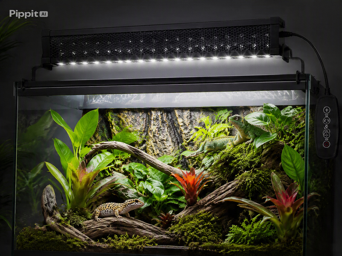 Lampe LED UVB/UVA Spectre Complet pour Terrarium – Reptile & Amphibien