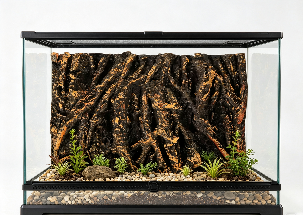 Panneau Racine d'Arbre 3D 45x30 cm Terrarium