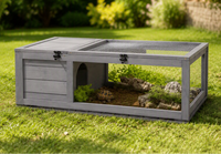 Terrarium Tortue Terrestre en Bois 91x60,5 cm