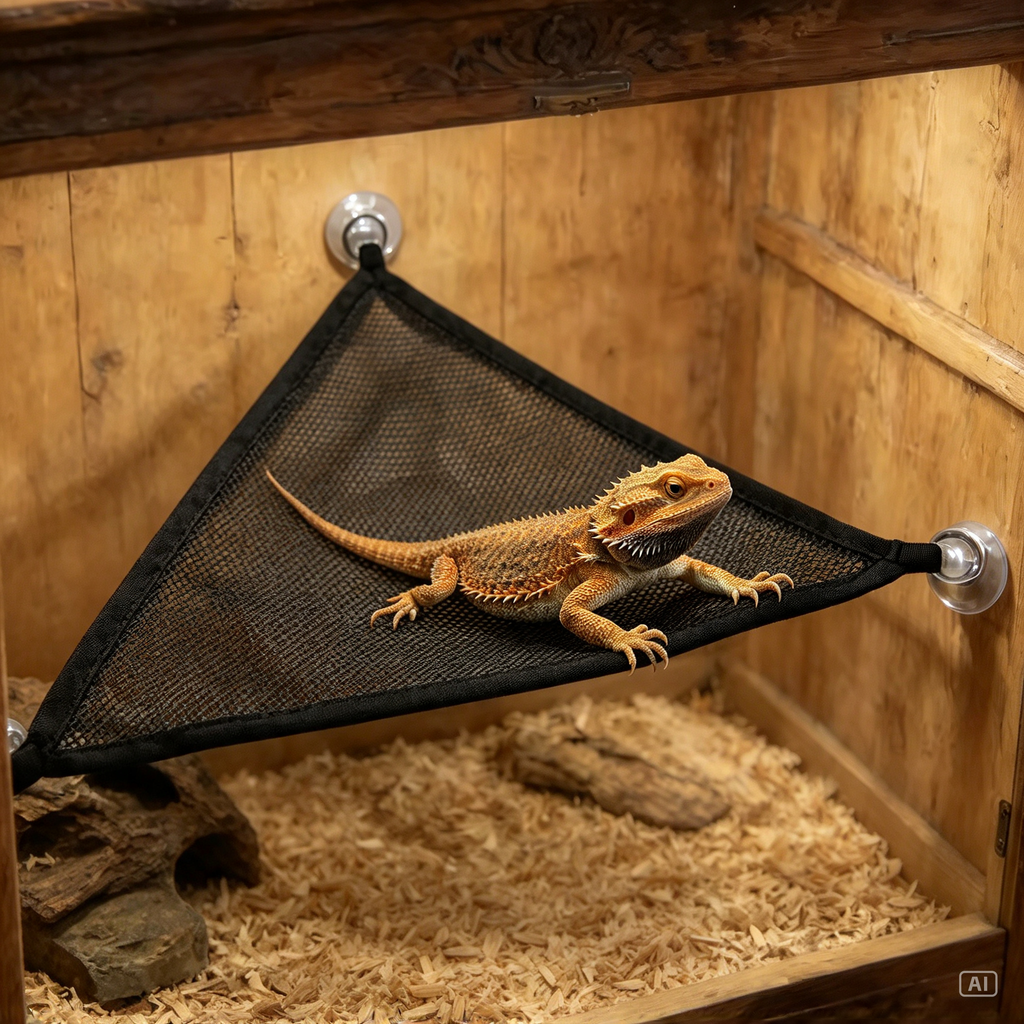 Hamac Reptile Triangulaire 48x48x33 cm, Lot de 2