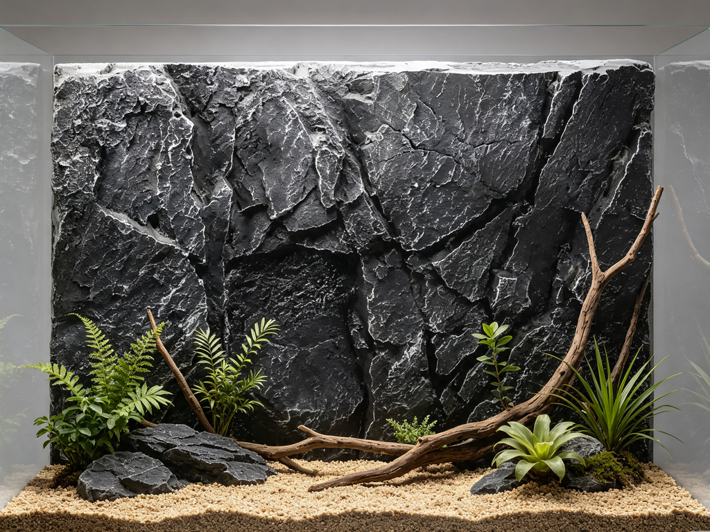 Panneau Roche 3D Terrarium 47x32 cm BESTOMZ
