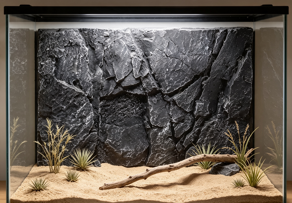 Panneau Roche 3D Terrarium 47x32 cm BESTOMZ