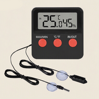 Thermomètre Hygromètre Digital pour Terrarium – Sonde Externe, Double Capteur