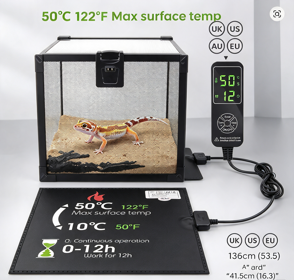 Tapis Chauffant Terrarium, Thermostat Inclus | Terraliah