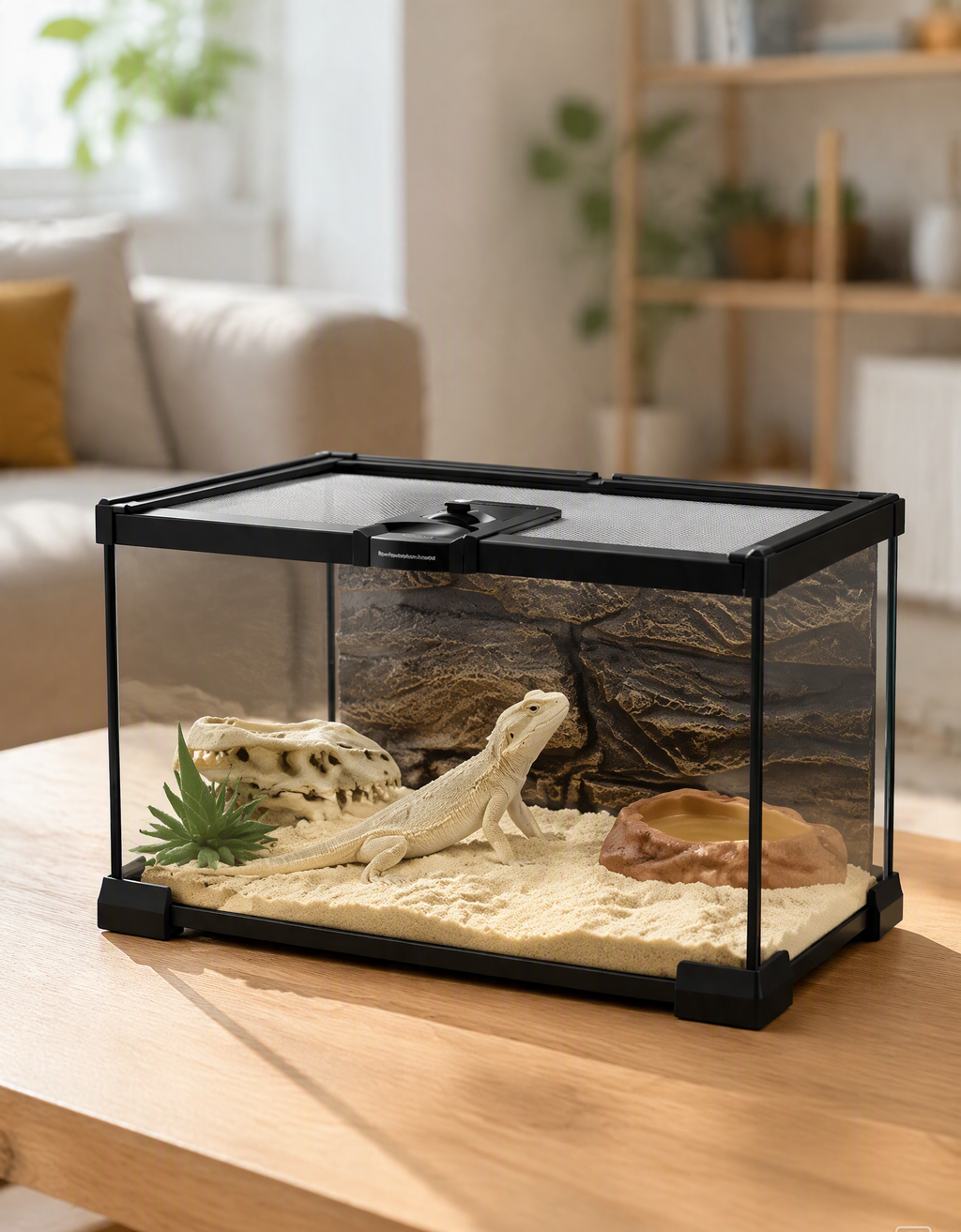 Terrarium Verre Bas 30x20x20 cm, Magnétique