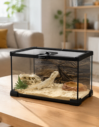 Terrarium Verre Bas 30x20x20 cm, Magnétique