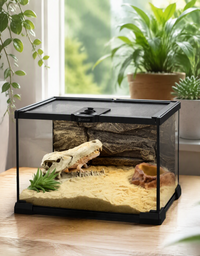 Terrarium Verre Bas 30x20x20 cm, Magnétique