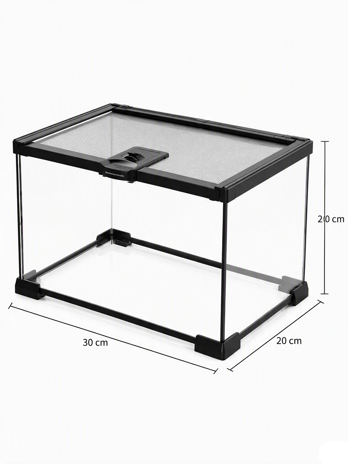 Terrarium Verre Bas 30x20x20 cm, Magnétique