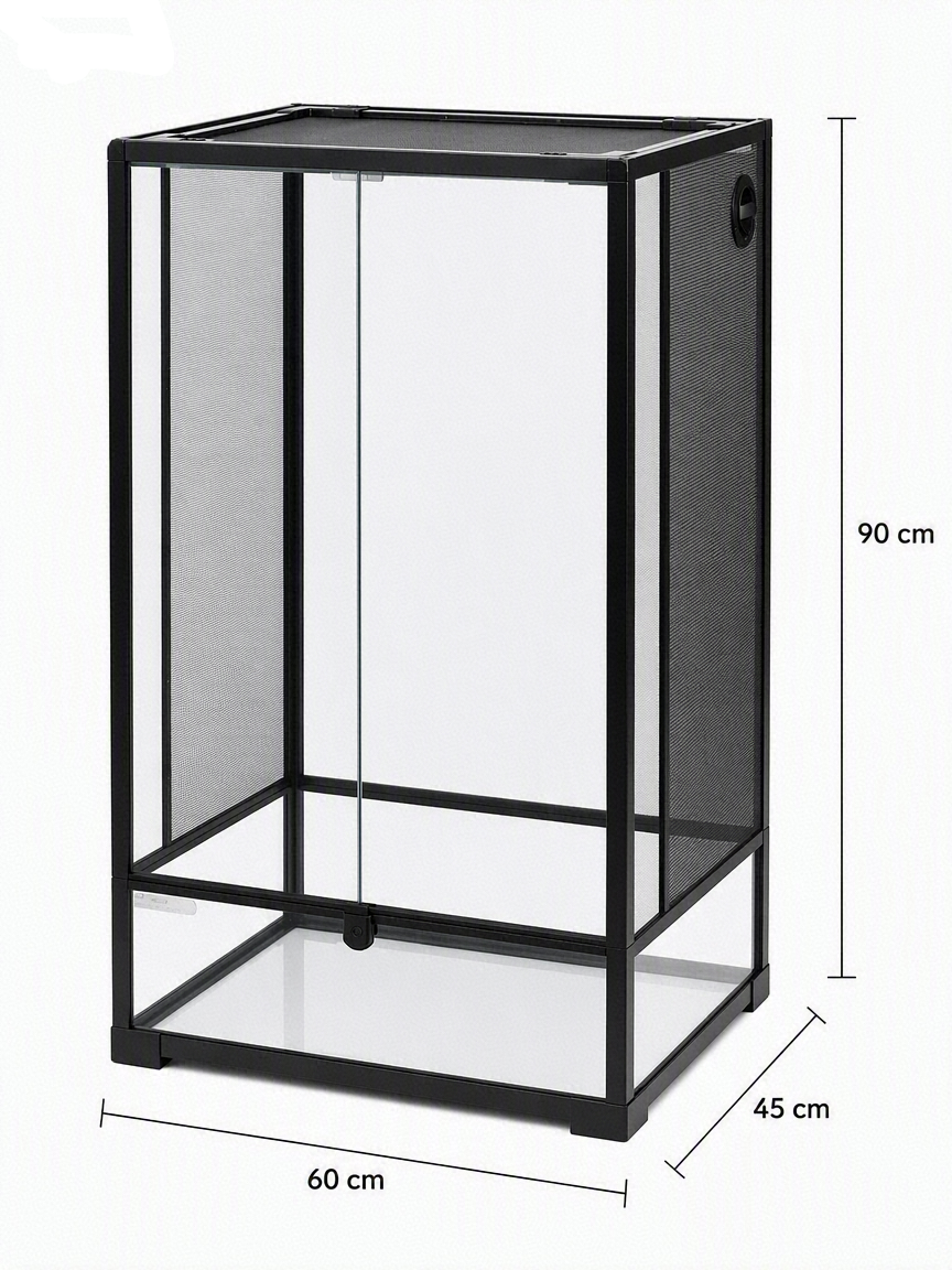 Terrarium Caméléon 60x45x90 cm Vertical en Verre