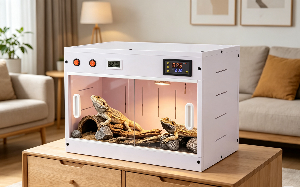 Terrarium Thermostatique 60x40x40 cm PVC/Verre | Terraliah