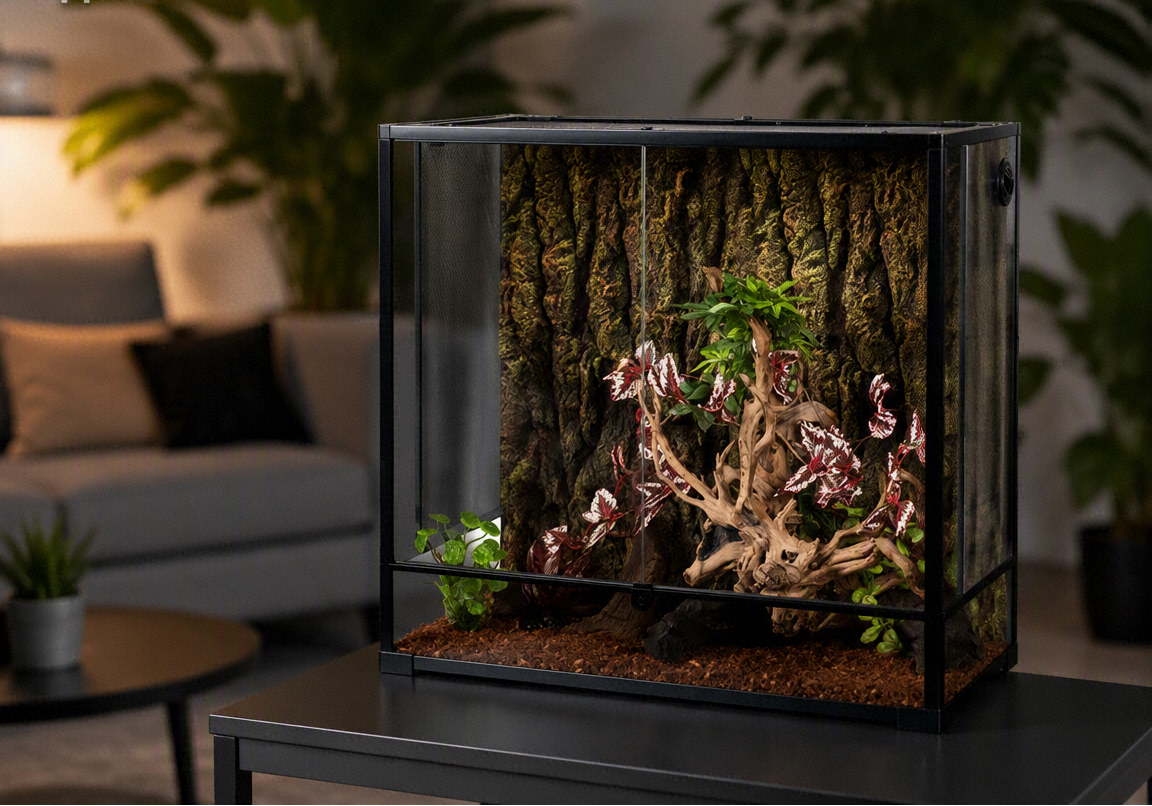 Terrarium Arboricole 91x46x90 cm en Verre