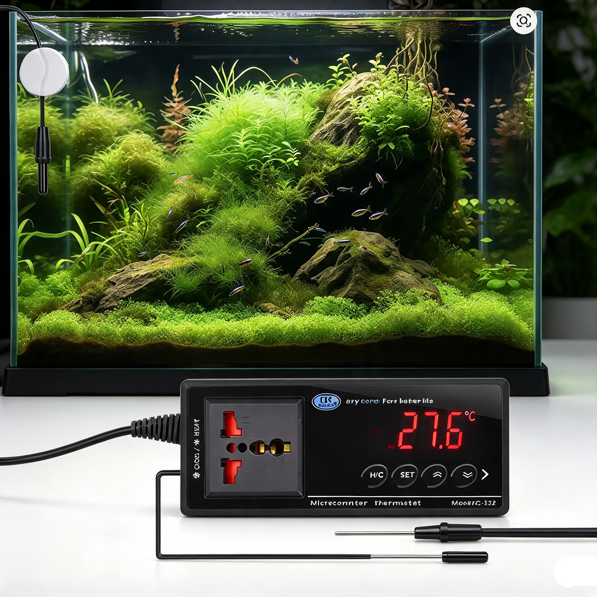 Thermostat Terrarium Numérique 16-40°C, Sonde NTC | Terraliah