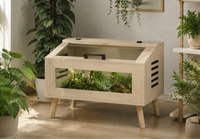 Terrarium Reptile sur Pieds 80x50x60 cm, 111L