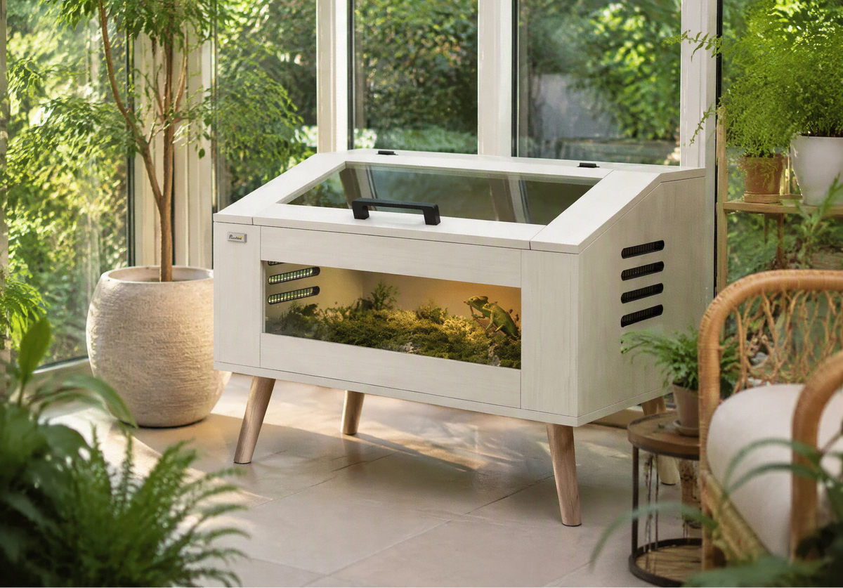 Terrarium Reptile sur Pieds 80x50x60 cm, 111L