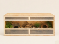 Terrarium Bois 120 cm Porte Vitrée Ventilée