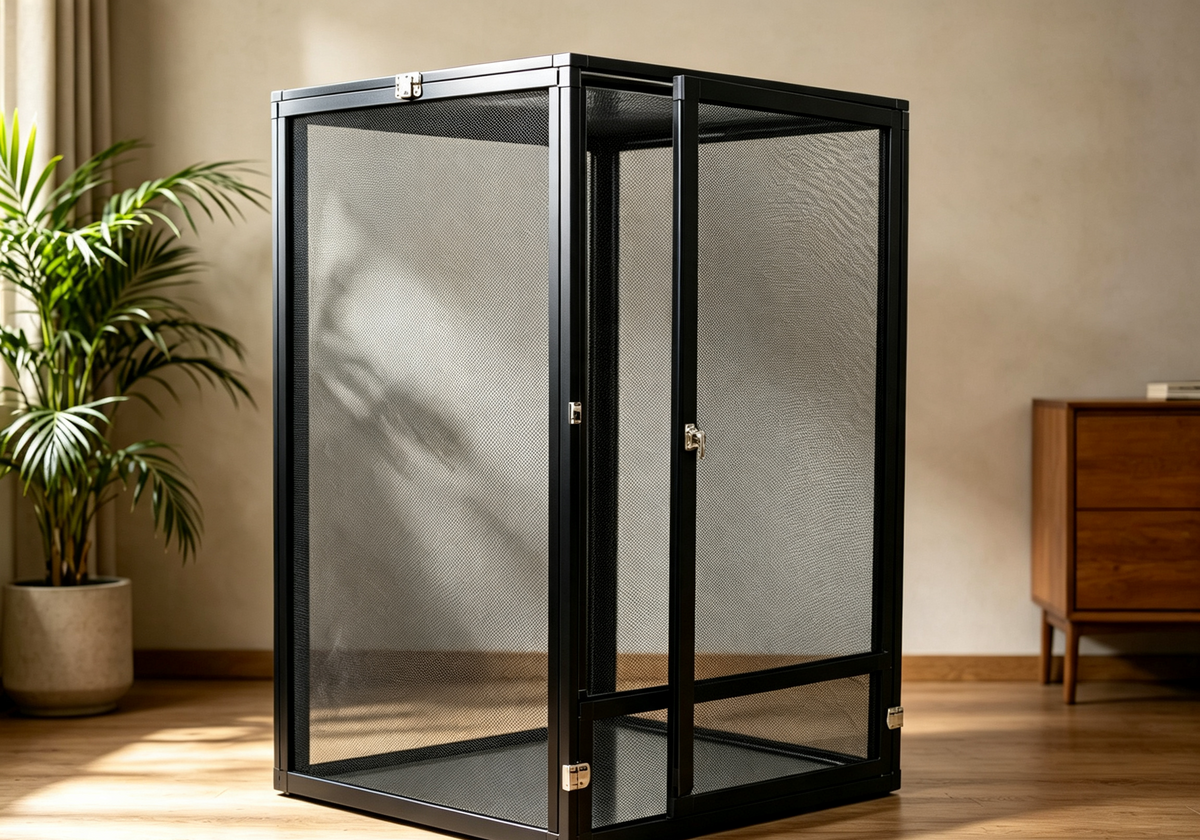 Terrarium Détachable Caméléon Aluminium 45x45x80