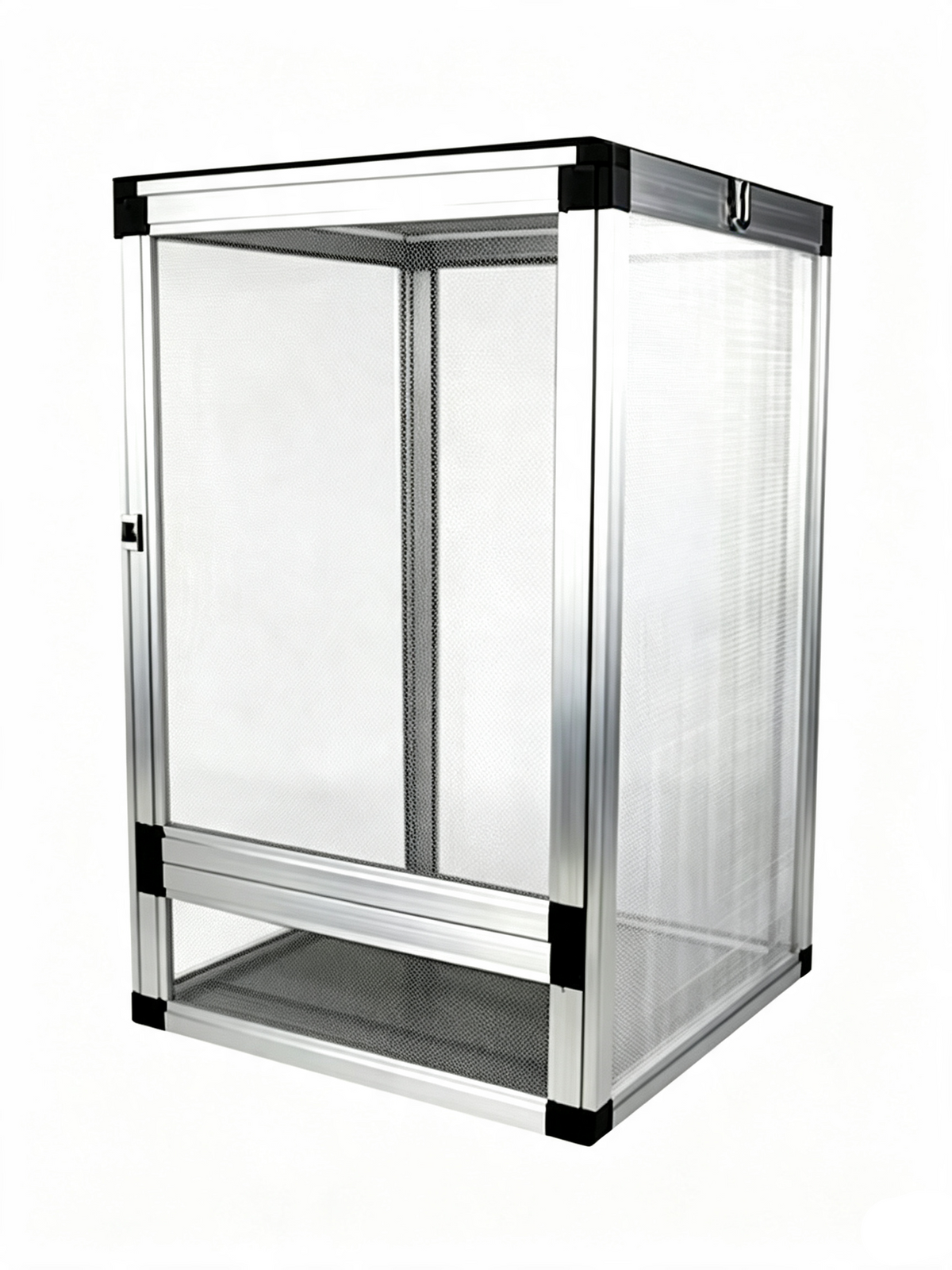 Terrarium Caméléon Argenté Aluminium 43x43x66 cm | Terraliah